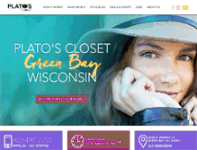 Tablet Screenshot of platosclosetgreenbay.com